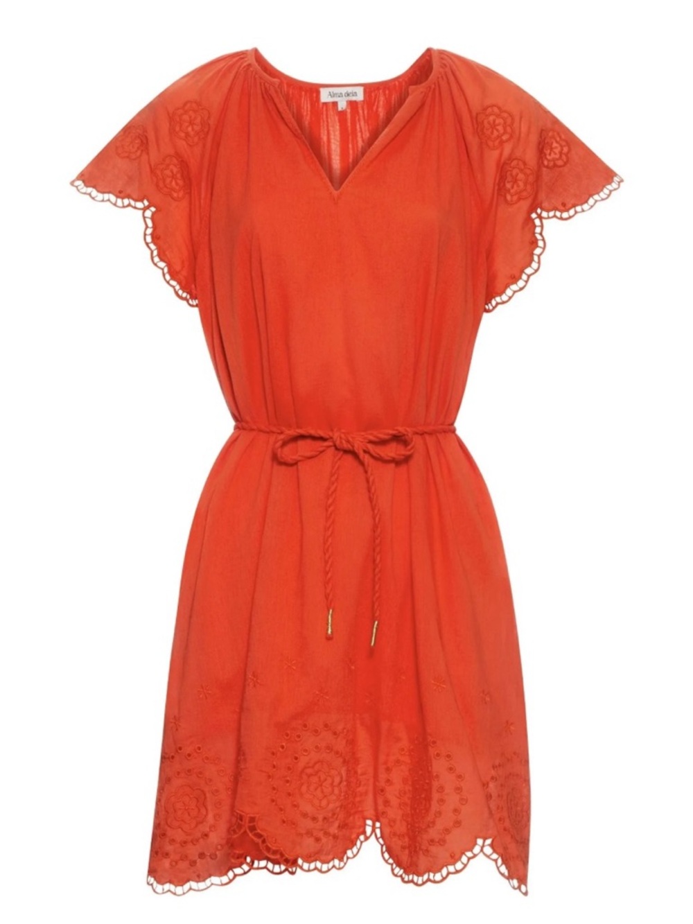 NWT Red Lace Trim Women's Dress